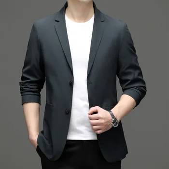 5070-2023 Muško odijelo, proljeće novi poslovni profesionalni muško odijelo, svakodnevni koreanska verzija kostima - Slika 2  