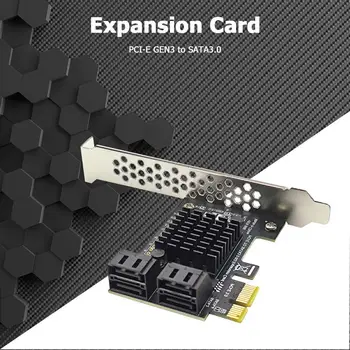 4-port kartica SATA III pci-e brzinom od 6 Gb/s i SATA 3.0 do PCI Express 1X adapter bracket - Slika 2  