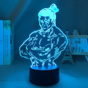 Дзюдзюцу Kaisen Dongtang Saw 3d led žarulja za spavaće sobe noćne svjetiljke anime lik avatar soba dekor Dekoracija mangan slatki poklon - Slika 1  