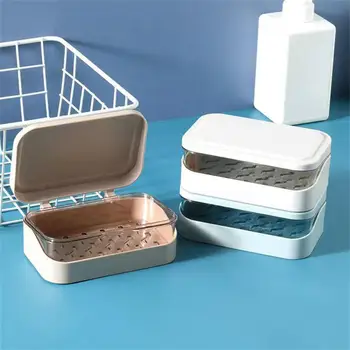 Posuda za sapun jela od 1/2 kom. s poklopcem, Vodootporan prašinu držač za sapun jela za putovanja, čvrsta torbica za sapun za kupatilo, pouzdano brtvljenje - Slika 2  