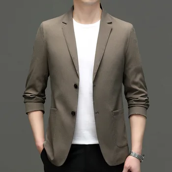 5661-2023 Muški modni svakodnevni mali odijelo muško korejski 51 verzija приталенного kostim jaknu, jaknu однотонного - Slika 2  