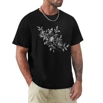 Majica sa tetovažama u obliku sunca, cvijeća i ruža, lijepa odjeća, prekrasna muška berba majice - Slika 1  