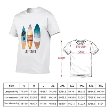 Novi Kalifornijskog Palme, Valovi i Sunce, Poster Odbora za surfanje, t-Shirt, odjeća za hipi, t-shirt s plavuša, majice za muškarce s uzorkom - Slika 2  